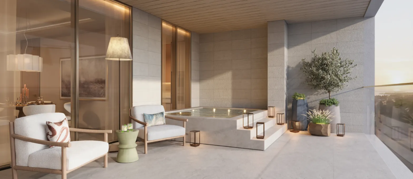 3 BHK terrace with a private plunge pool